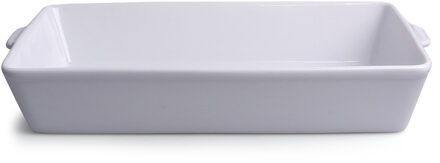 Ovenschaal - wit - porselein - 3,5 liter - 33 x 19 cm - rechthoekig