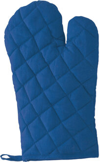 Ovenwant - blauw - katoen - volwassenen - ovenhandschoen