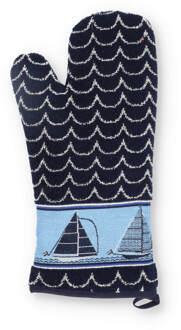 Ovenwant Boat Donkerblauw - 20×37 cm