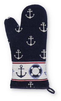 Ovenwant Maritime Donkerblauw - 20×37 cm