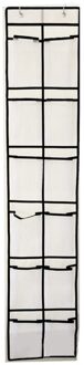 Over Deur Opslag Muur Opknoping Zak Houder Mesh Zakken Schoen Organisator Plank Smalle Closet