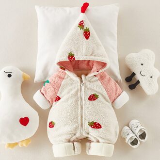 Overalls Baby Kleding Winter Plus Geboren Baby Jongens Meisjes Warme Dikke Jumpsuit Hooded Outfits Snowsuit Jas Kids Romper Beige / 73