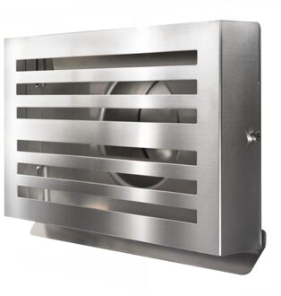 Overdruk Ventilatierooster Beta 12.5 cm Geborsteld RVS