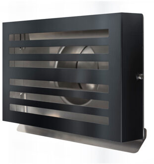 Overdruk Ventilatierooster Beta 12.5 cm Mat Zwart