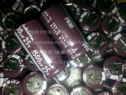 Overhaast Verkoop Multi Bolsa 10 Stuks Elektrolytische Condensatoren 25v1500uf 12.5X25 Nichicon Pw Serie 105 Graden