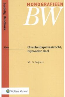 Overheidsprivaatrecht, bijzonder deel - Boek G. Snijders (9013136141)