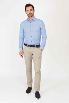 Overhemd 261-4 Blauw Print - 38