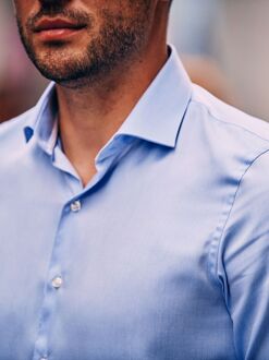 Overhemd Blauw DR-04 Lichtblauw - 38,39,40,41,42,43