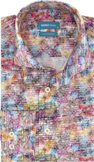 Overhemd Coloured Bricks Multicolor  40