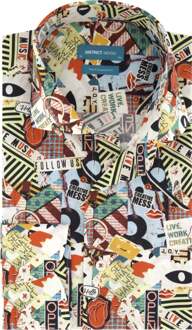 Overhemd Creative Mess Print Multicolor  39
