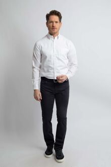 Overhemd Dobby Wit - 3XL,M,L,XL,XXL