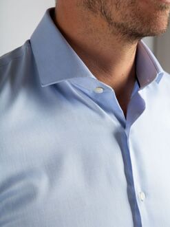 Overhemd Dubbelmanchet Blauw - 38,39,40,41,43