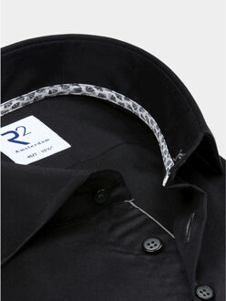 Overhemd extra lange mouw nos.twill.xls.004/020 Zwart - 41 (L)