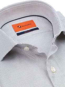 Overhemd Extra Lange Mouwen Print Taupe - 39,40,41,42