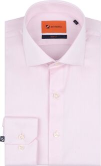 Overhemd Extra Lange Mouwen Twill Roze - 39,40,41,42,43,44