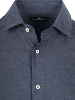 Overhemd Flanel Donkerblauw - 3XL,L,S,XL,XXL