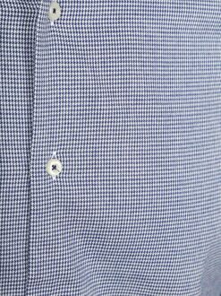 Overhemd Flanel Pepita Blauw Donkerblauw - 3XL,L,M,S,XL,XXL