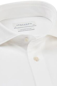 Overhemd Heren Wit Japanese Knitted Katoen