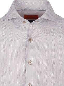 Overhemd Jacquard Luxe Beige - 38,39,40,41,42