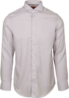 Overhemd Jacquard Luxe Rood - 38,39,40,41,42