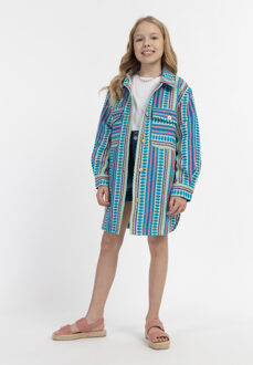 Overhemd jasje Meisje Veelkleurig blauw - 10J / 140cm