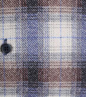 Overhemd Kent Ruiten Blauw - 3XL,XXL