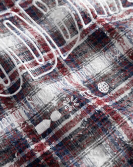 Overhemd korte mouw 2546-705 - maat S Rood