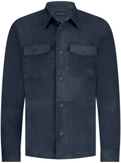 Overhemd lange mouw 25314ri46sb Blauw