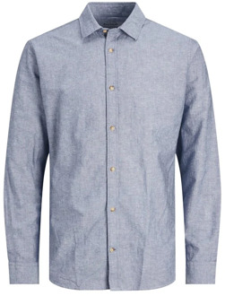 Overhemd Lange Mouw Jack & Jones  JJESUMMER SHIRT L/S