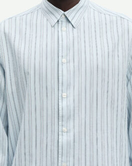 Overhemd lange mouw m26100031 - maat M Lichtblauw