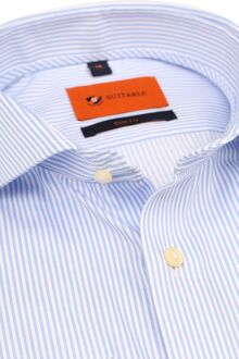 Overhemd Lichtblauw Streep - 38,39,40,41