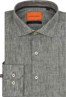 Overhemd Linnen Groen - 38,39