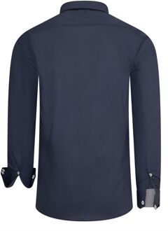 Overhemd met dubbele kraag Donkergrijs - 2XL