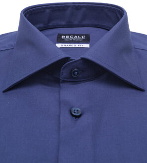 Overhemd met lange mouwen Blauw - 38 (S)