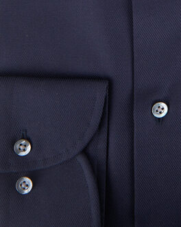 Overhemd met lange mouwen - maat 37 (S) Blauw