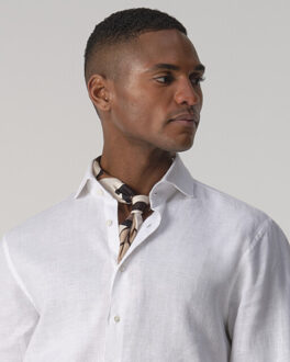 Overhemd met lange mouwen Wit - 44 (XL)