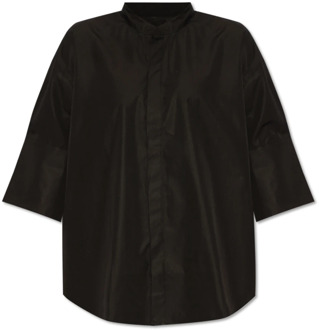 Overhemd met opstaande kraag Ami Paris , Black , Dames - XS