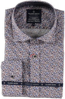 Overhemd Micro Dessin Dark Green   4XL Multicolor