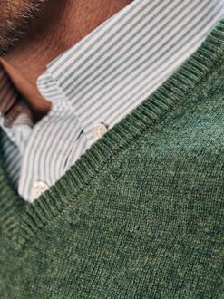 Overhemd Oxford Streep Lichtgroen - 3XL,M,S,XL,XXL