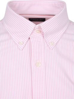 Overhemd Oxford Streep Roze - 3XL,L,M,S,XL