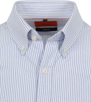 Overhemd Oxford Strepen Lichtblauw - XXL,3XL,S,M,L,XL