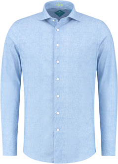 Overhemd Performance Licht Blauw Gemêleerd   40