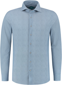 Overhemd Performance Light Blue   42 Blauw