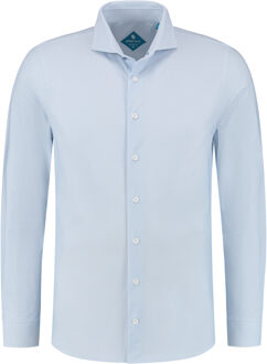 Overhemd Performance Print L Blue   38 Blauw