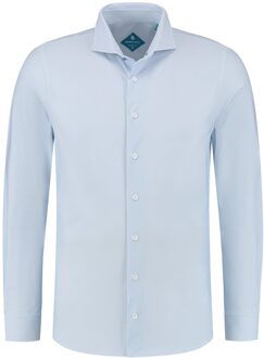 Overhemd Performance Print L Blue   45 Blauw