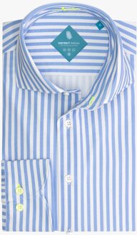 Overhemd Performance Streep Blauw   38