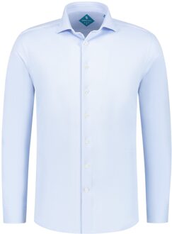Overhemd Pique Performance Licht Blauw   48