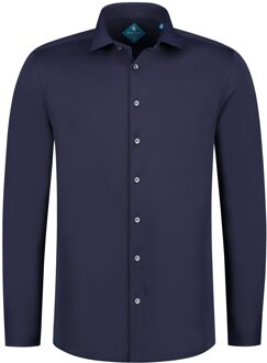 Overhemd Pique Performance Navy   46