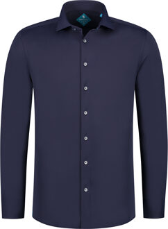 Overhemd Pique Performance Navy   47