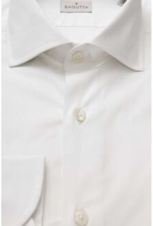 Overhemd Poplin Lange Mouwen - maat Wit